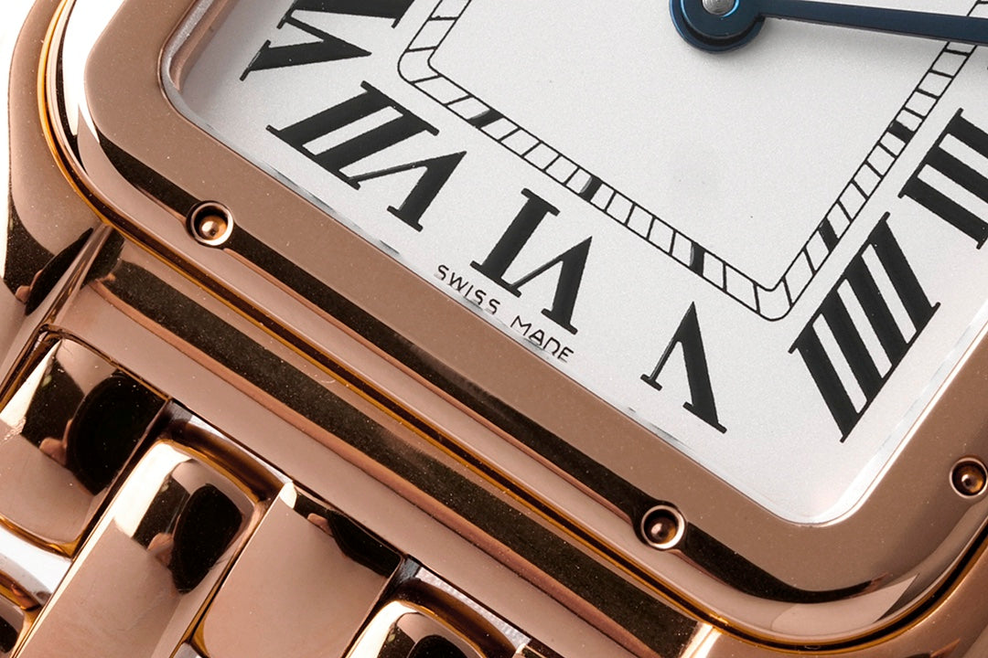 PANTHERE 27MM PINK GOLD WHITE DIAL