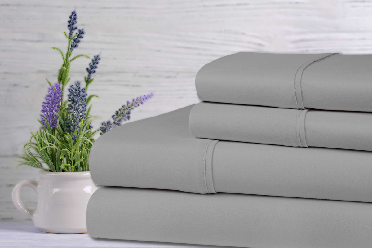 Bed Bath Fashions Bamboo Lavender Infused Scented 4-Piece Sheet Set