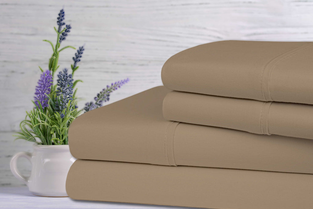 Bed Bath Fashions Bamboo Lavender Infused Scented 4-Piece Sheet Set