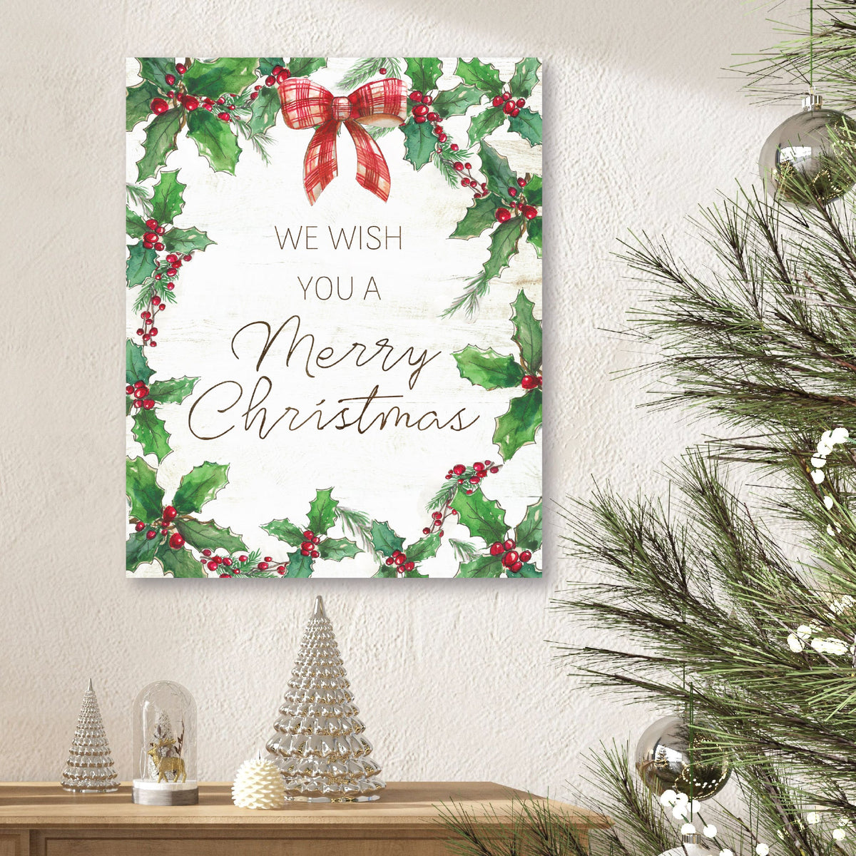 We Wish You a Merry Christmas Gallery-Wrapped Canvas Wall Art