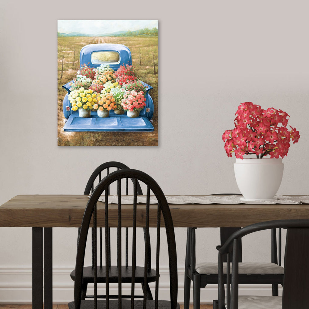 Flowers for Sale Gallery-Wrapped Canvas Wall Art