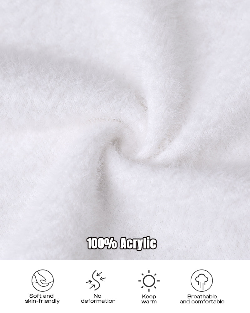 Crewneck Guipure Lace Long Sleeve Hollow Out Knit Sweaters Pullover Tops