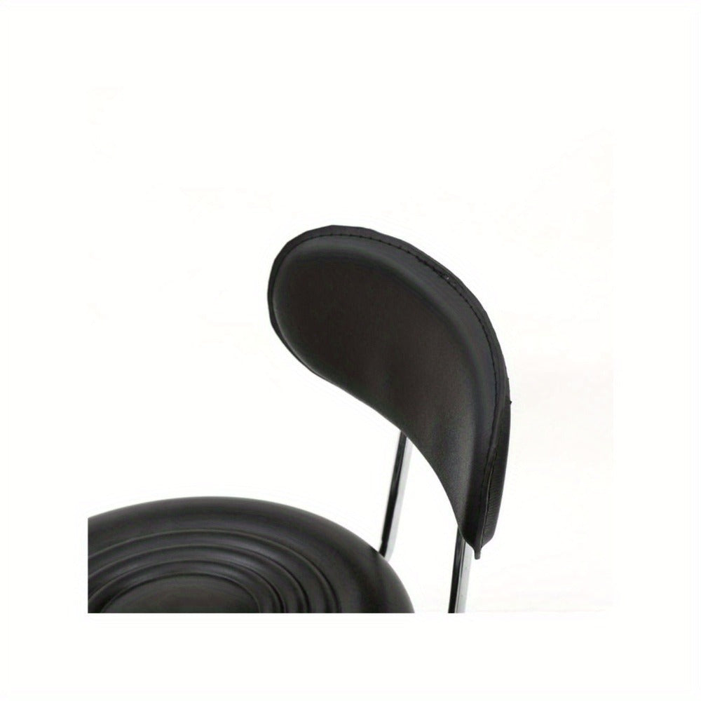 Adjustable Height Bar Stool with Backrest & 360° Swivel - Modern Counter Stool Rotating Chair for Kitchen