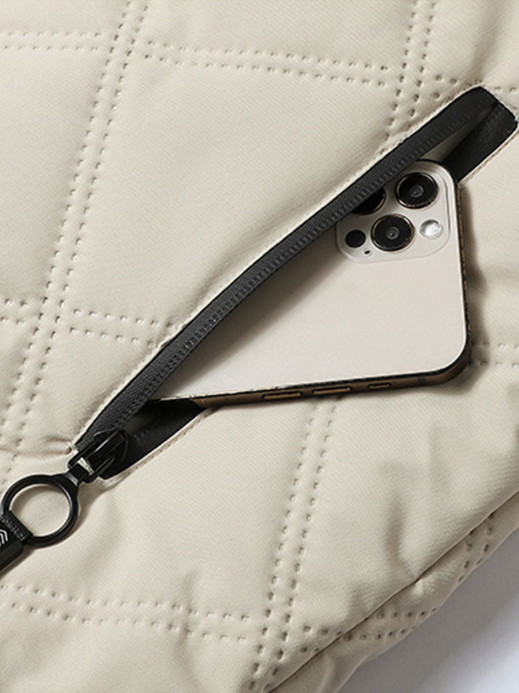 Faux Fur Lined Hooded Quilted Jacket