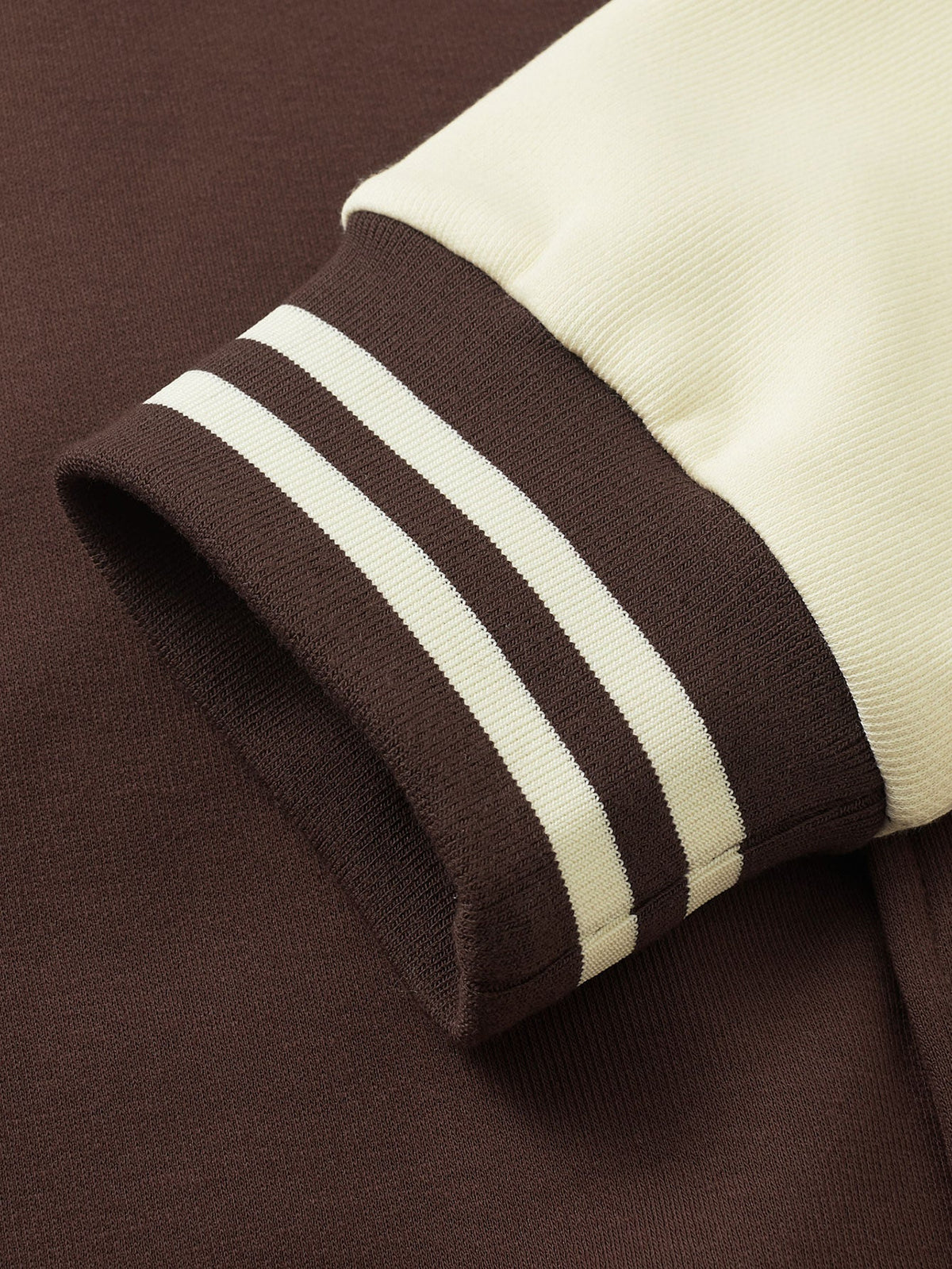 Jersey Contrast Preppy Jacket