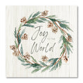 Joy to the World Wreath Gallery-Wrapped Canvas Wall Art