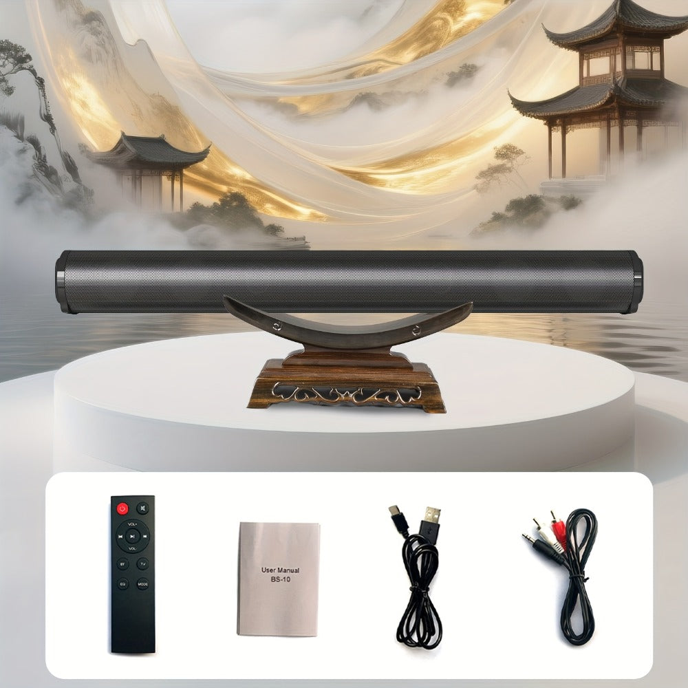 4D Echo Pearl Hi-Fi Soundbar with Subwoofer, Surround Sound Speaker System for TV, Computer & Laptop