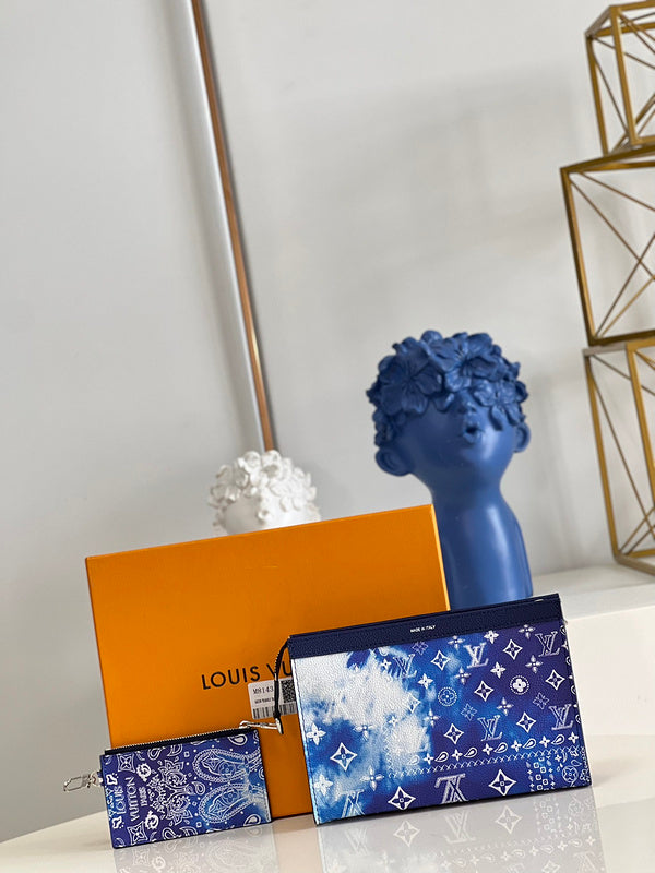 Louis Vuitton Trio Messenger Bag – Monogram Bandana Blue
