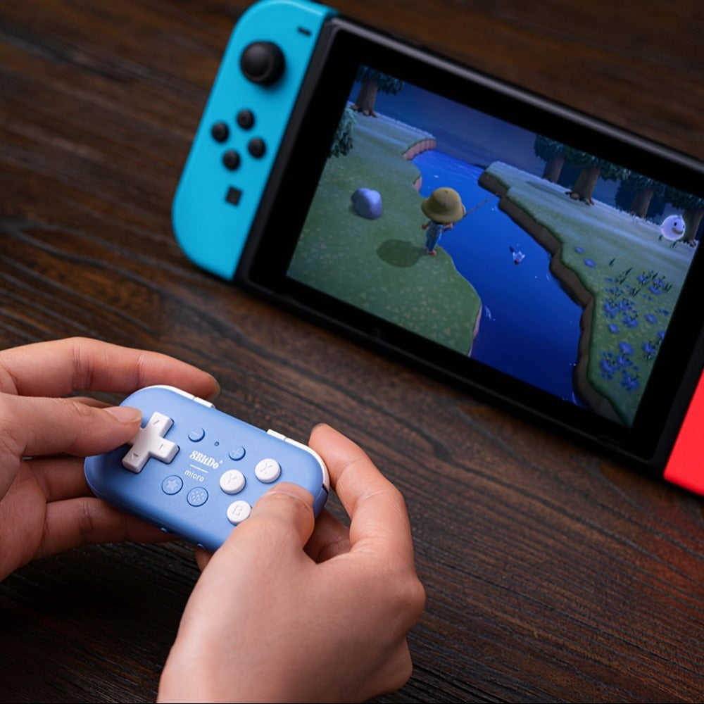 8BitDo Micro Bluetooth Gamepad for Nintendo Switch Android Raspberry Pi - Pocket-Sized Mini Controller with Keyboard Mode