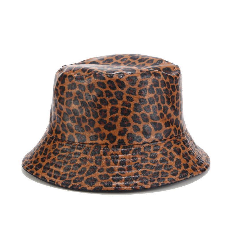 Walker Anglerhut aus Kunstleder mit Animal-Print