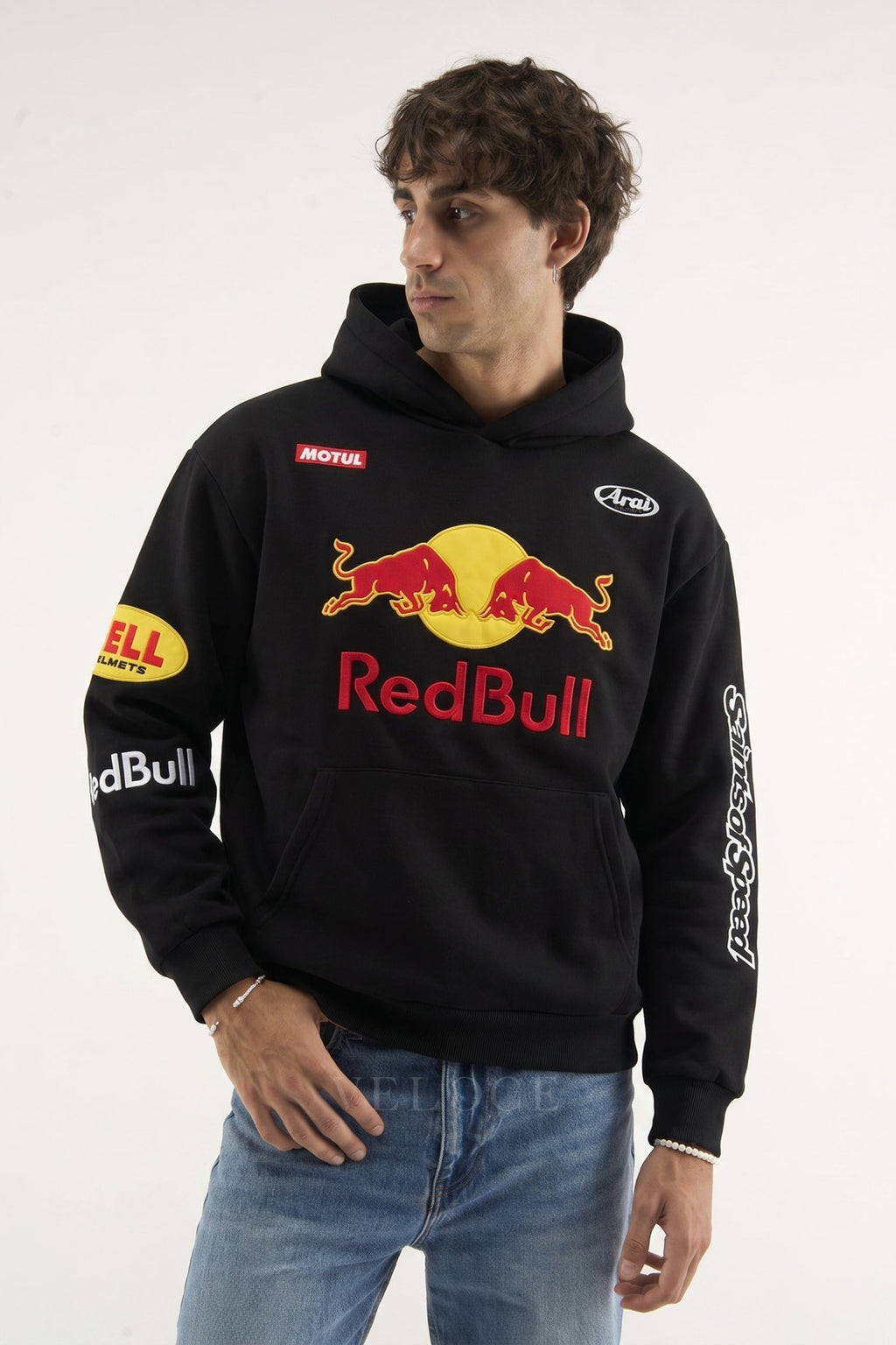 Red Bull Alpinestars Racing Hoodie - Full Embroidered Edition