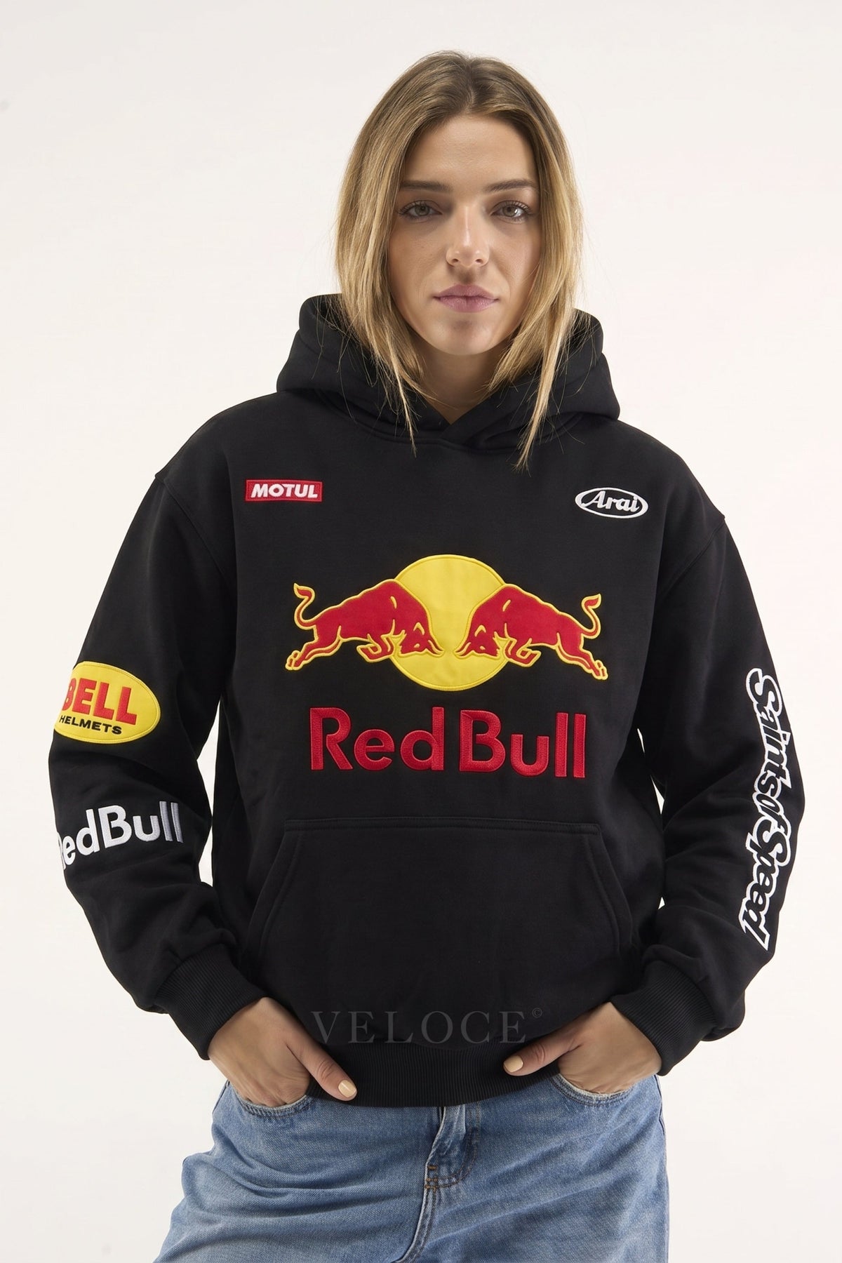 Red Bull Alpinestars Racing Hoodie - Full Embroidered Edition