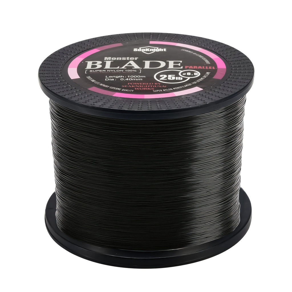 Monofilament Fishing Line 1000M / 1093Yds – Nylon Mono Line for Freshwater & Saltwater, 2-35LB, Black & White