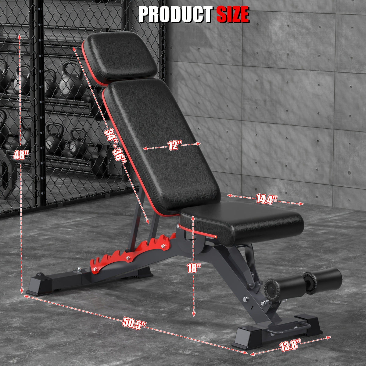 Adjustable Weight Bench in a Foldable 14-in-1 770lb Capacity Design for Full Body Strength Training at Home