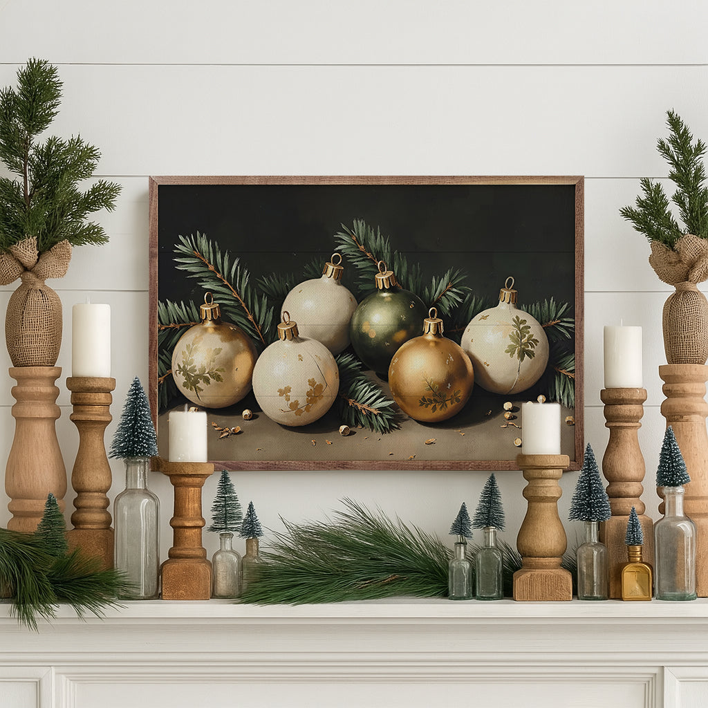 Kendrick Home Bright Christmas Ornaments