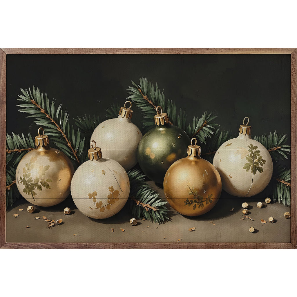 Kendrick Home Bright Christmas Ornaments