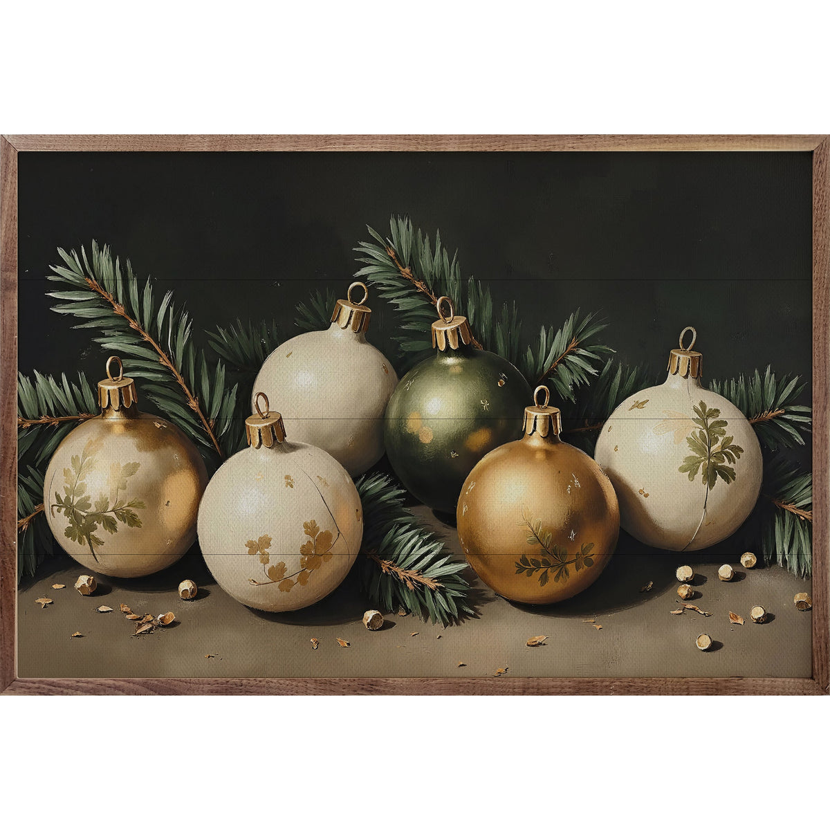 Kendrick Home Bright Christmas Ornaments