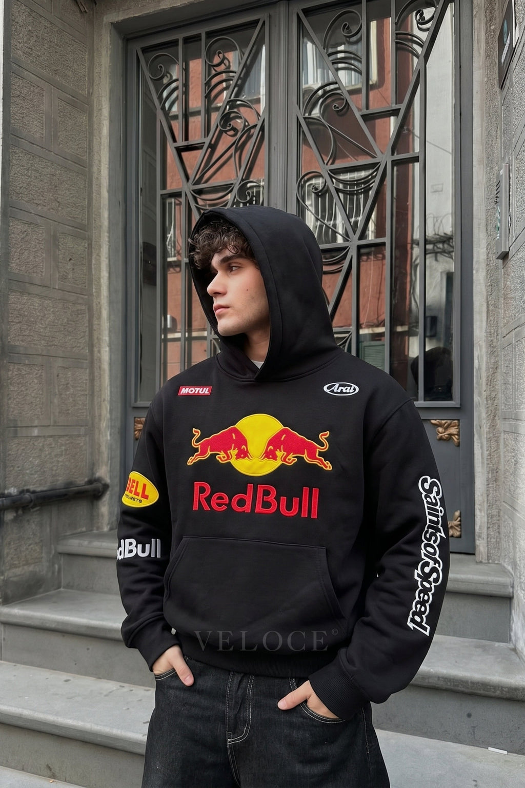 Red Bull Alpinestars Racing Hoodie - Full Embroidered Edition