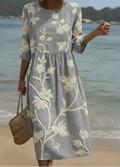 Ashley | Midikleid mit Wickeloptik und Blumenmuster