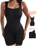 Seamless Square Neck Sleeveless Tank Top Tummy Control Bodysuit Romper