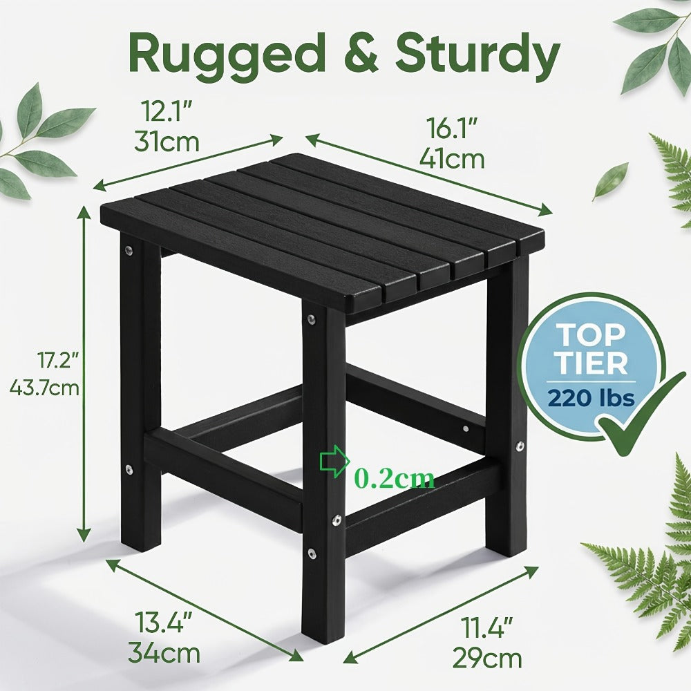 19.68-Inch Oversized Outdoor Side Table, Adirondack Side Table for Patio
