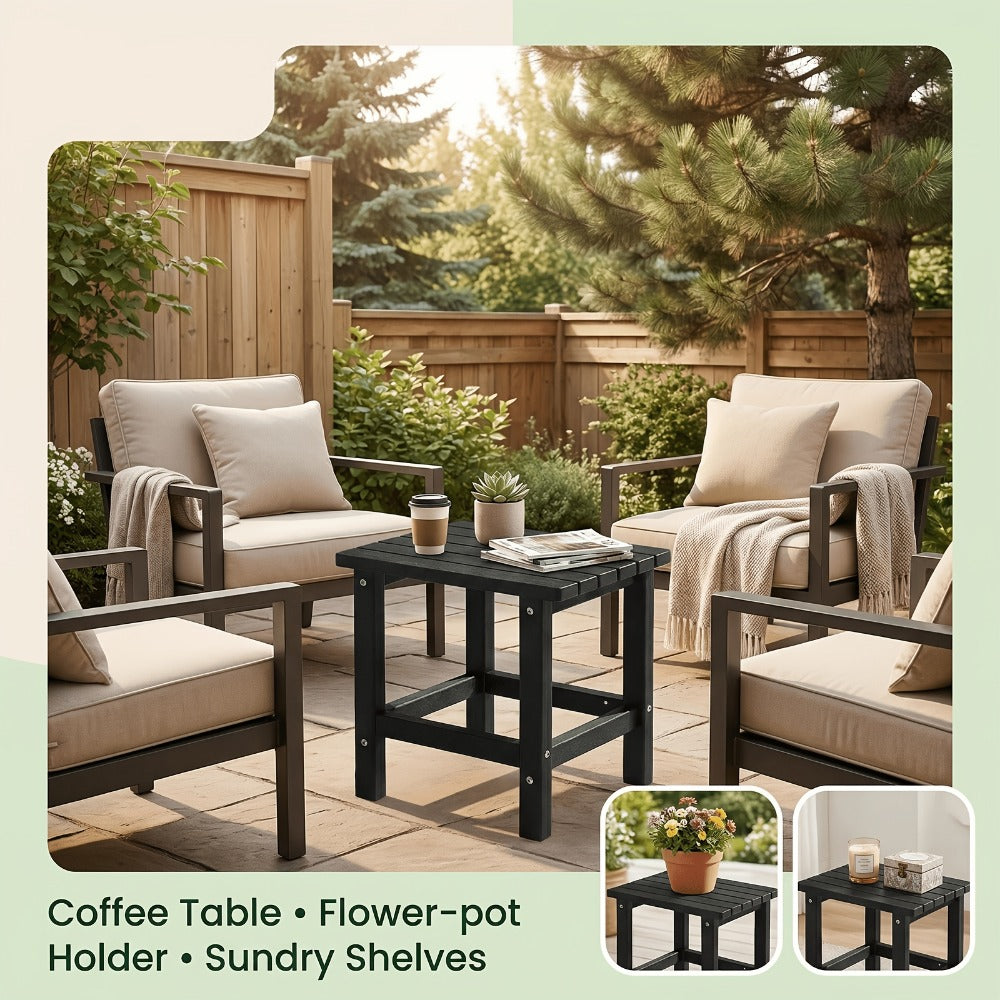 19.68-Inch Oversized Outdoor Side Table, Adirondack Side Table for Patio