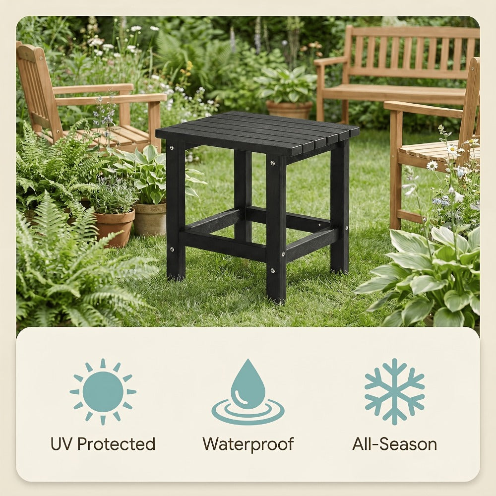 19.68-Inch Oversized Outdoor Side Table, Adirondack Side Table for Patio