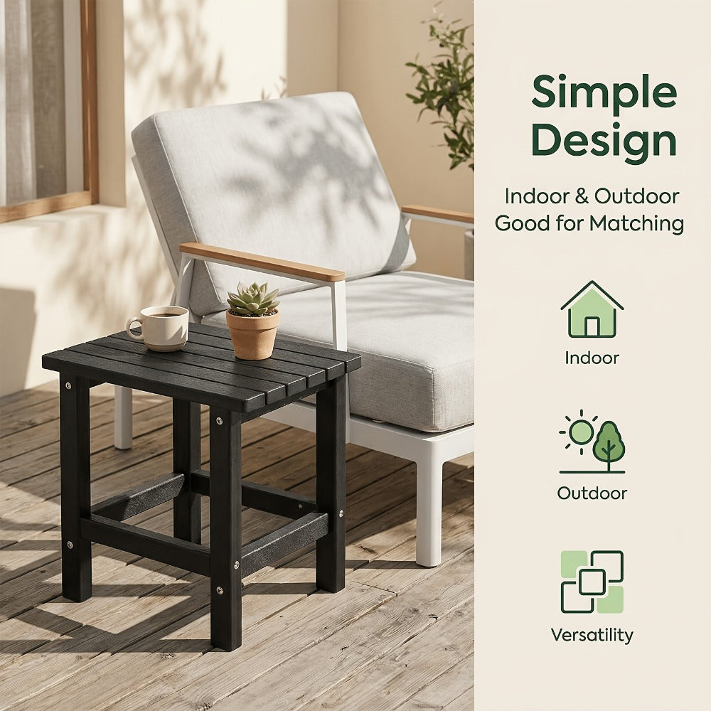 19.68-Inch Oversized Outdoor Side Table, Adirondack Side Table for Patio