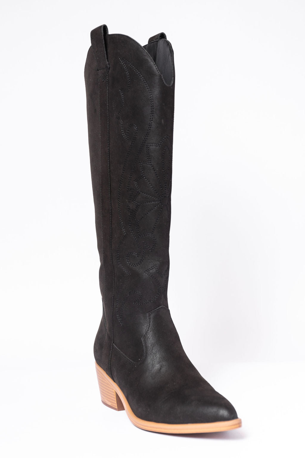 Shania Black Cowboy Boots
