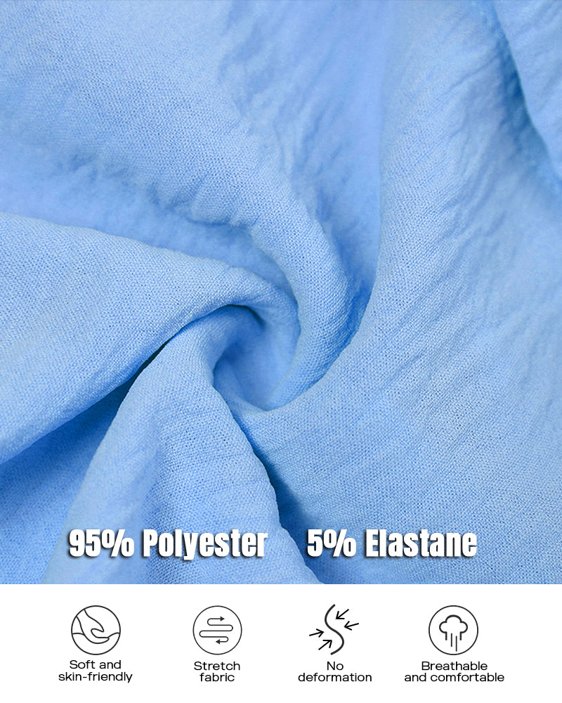 Kurzes Hemdblusenkleid mit Knopfleiste, Krempelärmeln und seitlichem Tunnelzug
