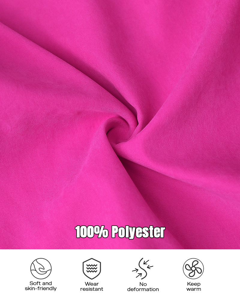Flauschige Jacke mit Kapuze, Reißverschluss, Fleecefutter und Taschen