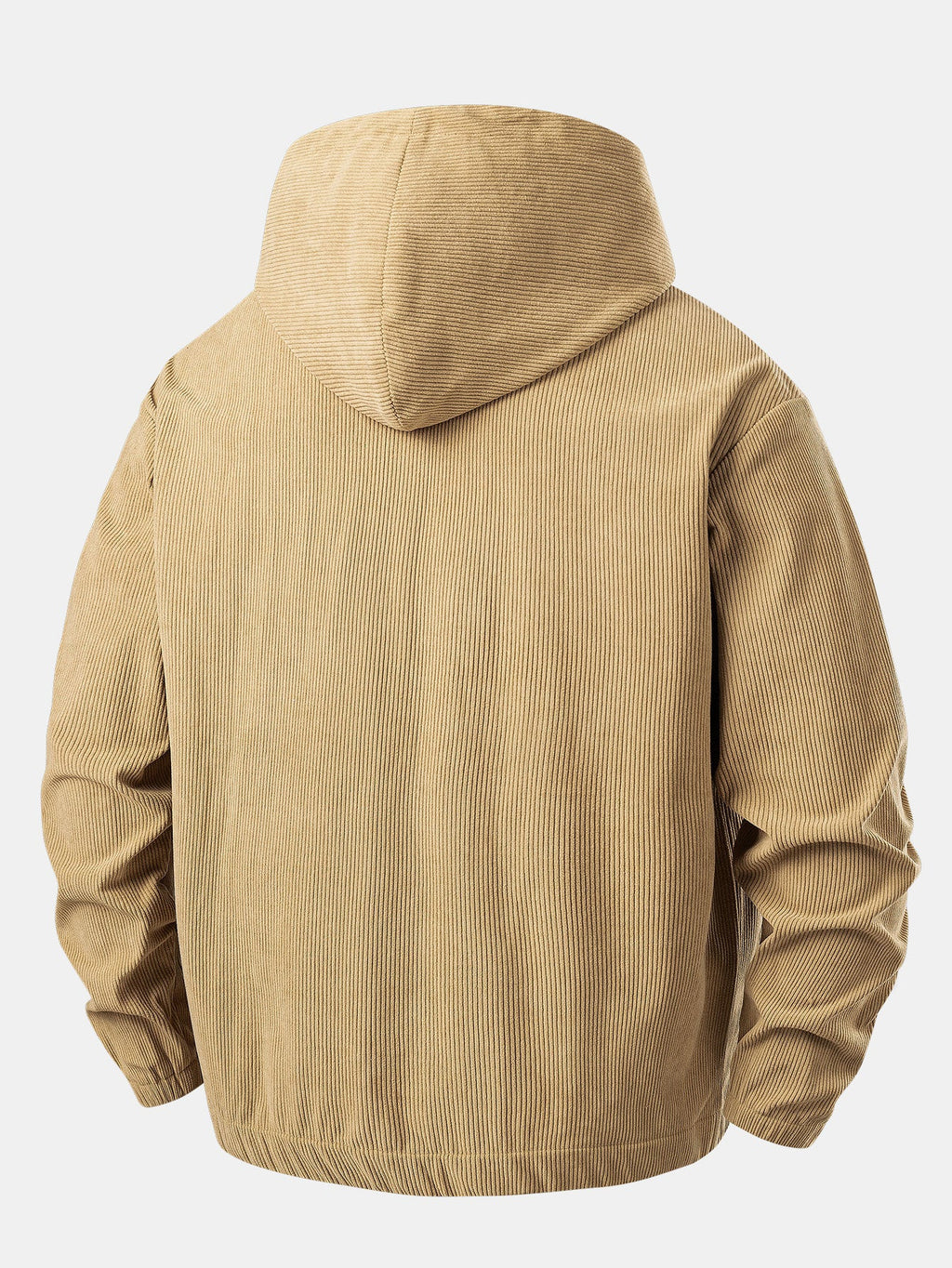 Relax Fit Quarter-Zip Corduroy Hoodie