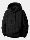 Geometry Jacquard Teddy Hoodie