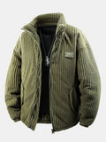 Quilted Lined Corduroy Coat