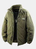 Quilted Lined Corduroy Coat
