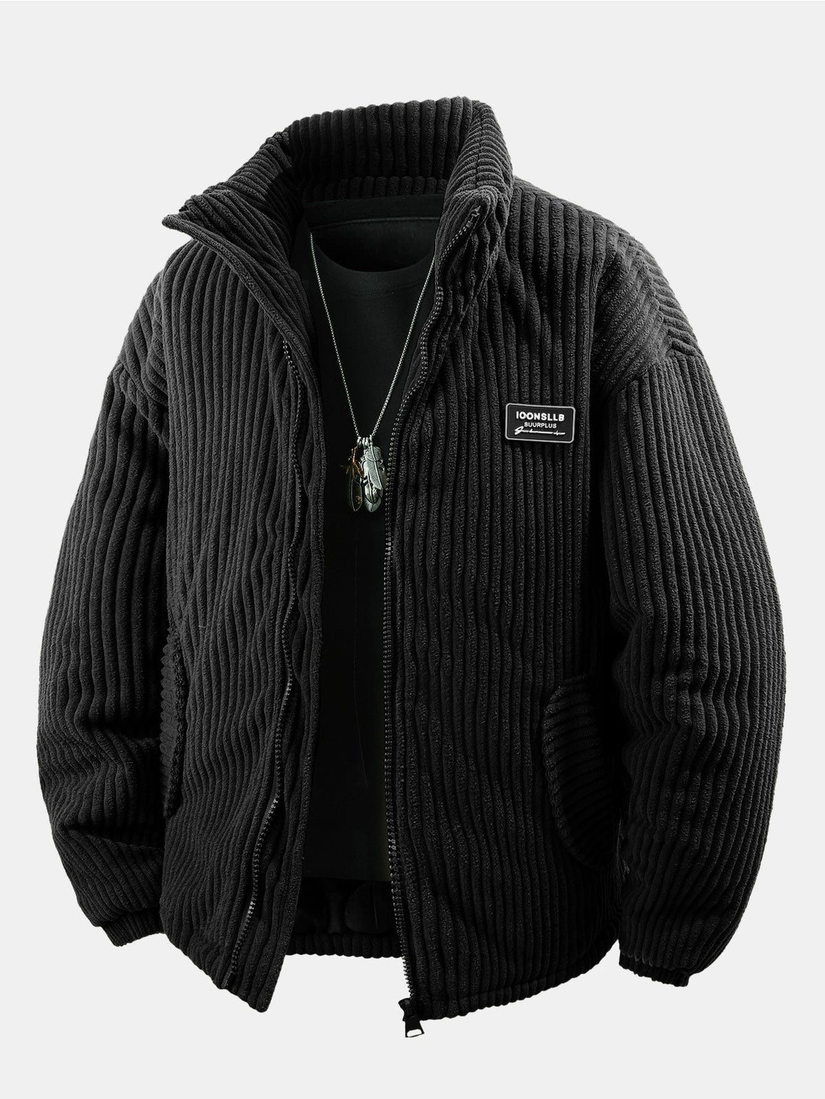 Quilted Lined Corduroy Coat