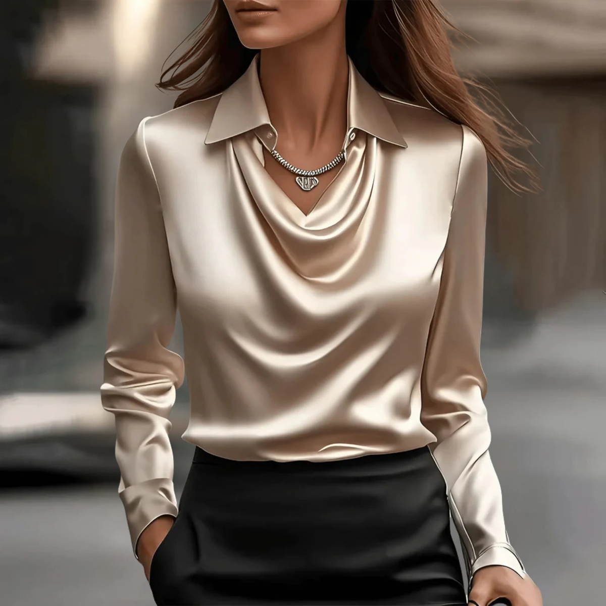 ROSANNA | ELEGANTE SATINBLUSE