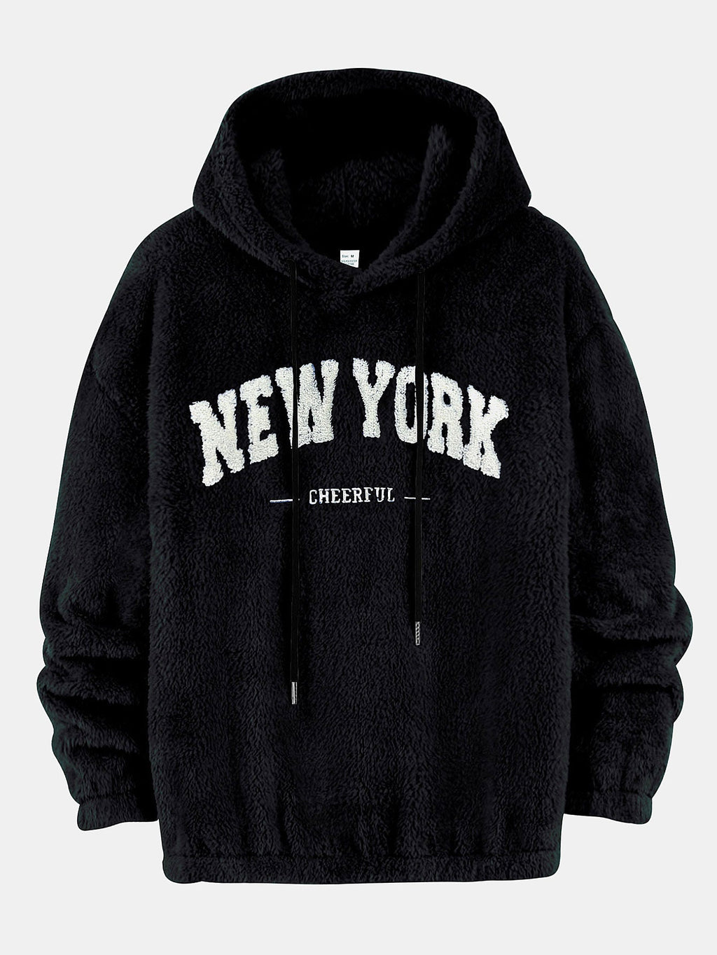 New York Embroidery Teddy Hoodie