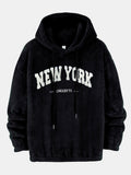 New York Embroidery Teddy Hoodie
