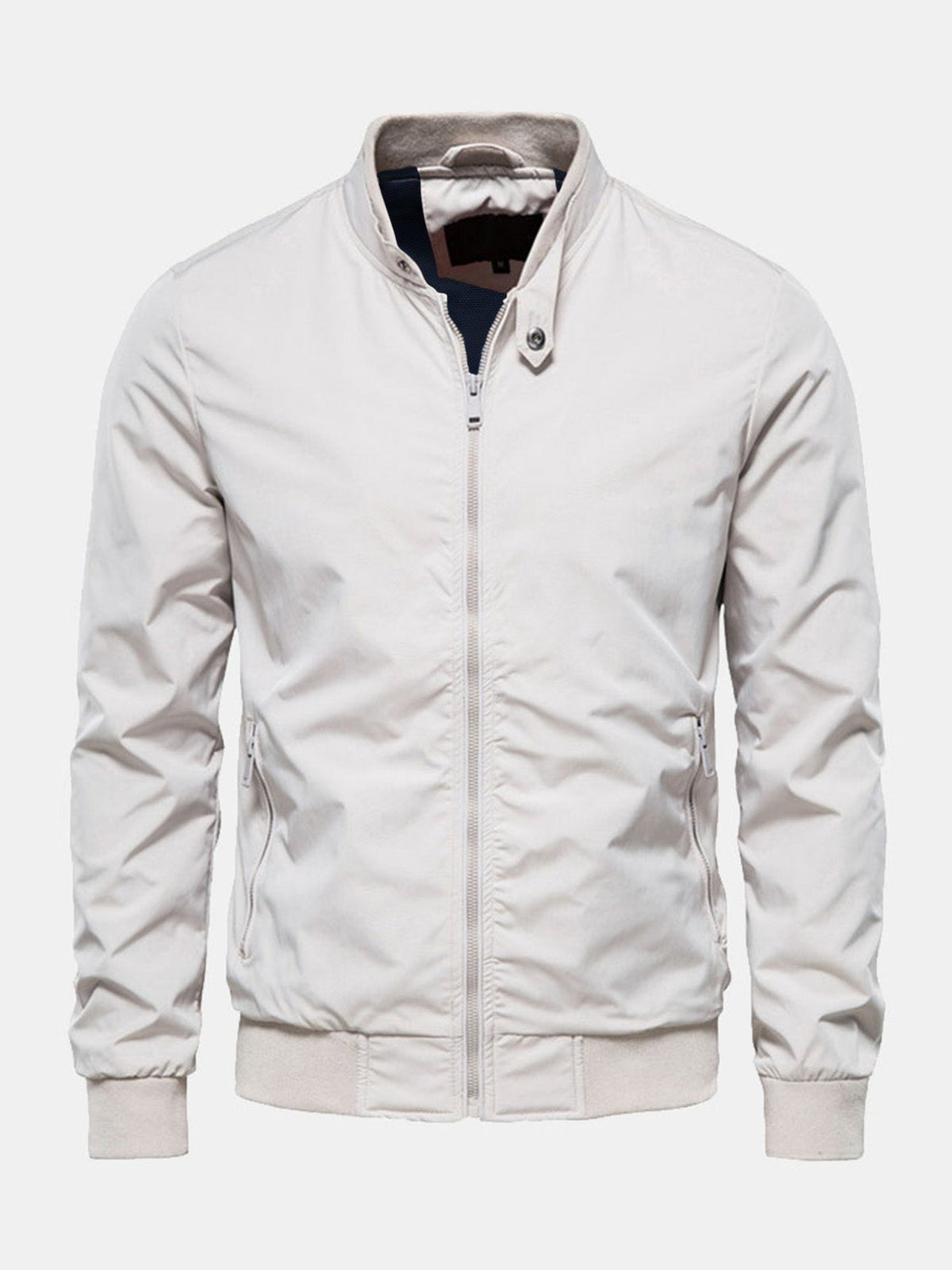 Stand Collar Zip Up Jacket
