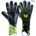 Soccer Goalkeeper Gloves with 4mm Grip Palm - Ventilated Goalie Gloves for Youth & Adults, Flexible Finger Protection, Sizes 6-10, Black Green, Red Green, Blue Pink