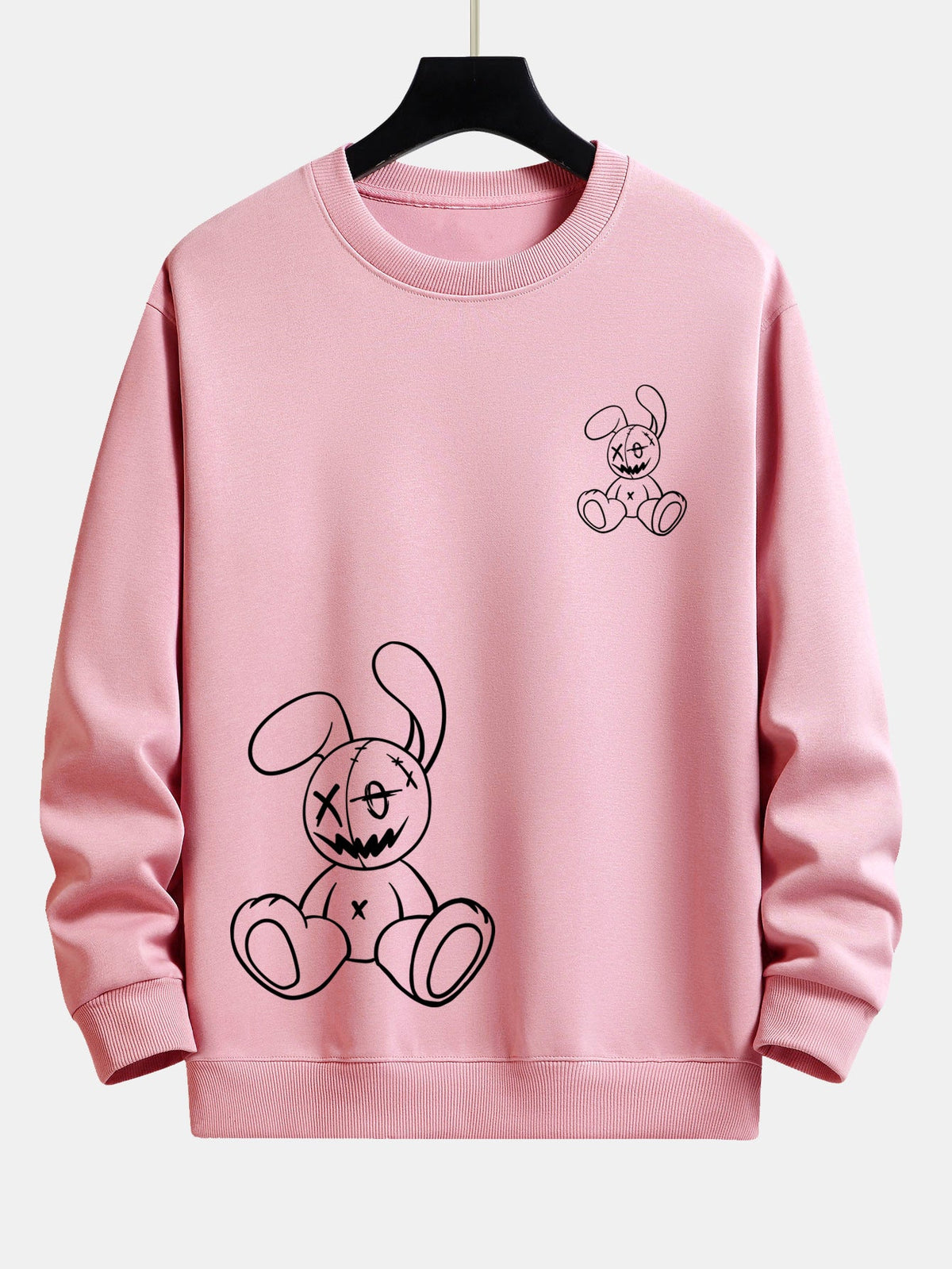 Rabbit Print Relax Fit Sweatshirt