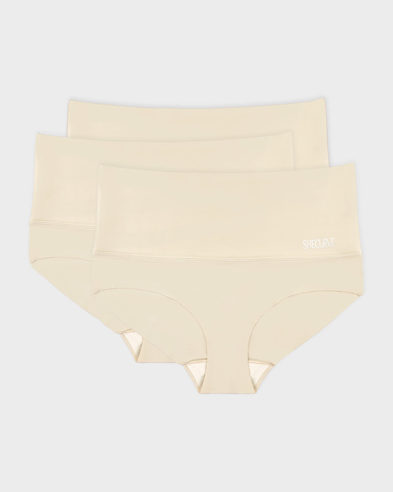 3-Pack High Waisted Tummy Control Briefs