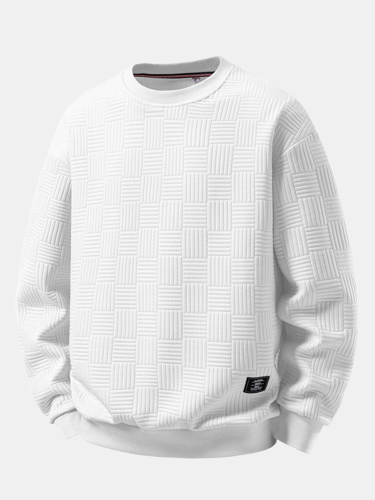 Relaxed Fit Stripe Jacquard Sweatshirt