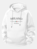 Milano Print Drawstring Hoodie
