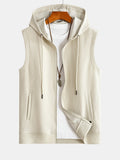 Waffle Sleeveless Hoodie
