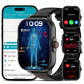 Smart Watch 2.01-Inch Display with Bluetooth 5.1 Calling, 280mAh Battery and Black or Pink Band