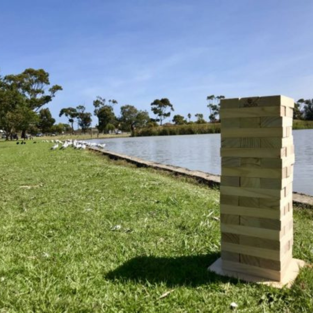 Giant Wooden Blocks Stacking Game