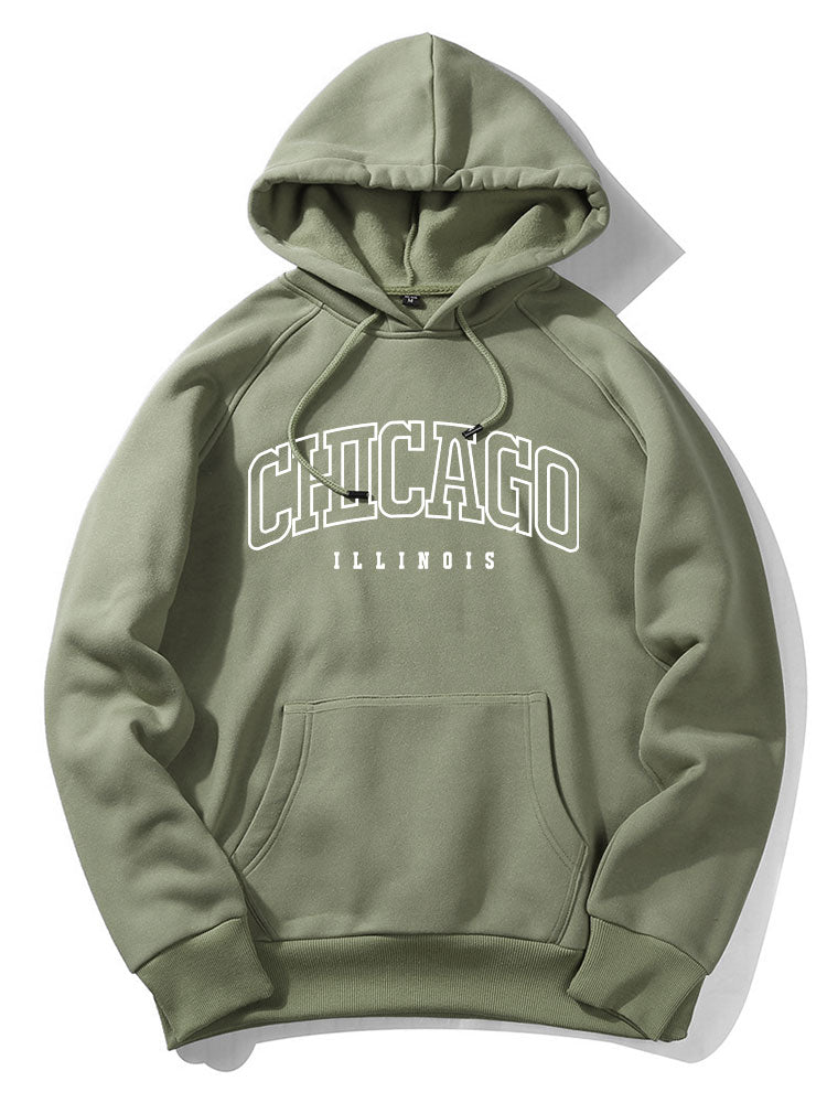 Chicago Character Print Kapuzenpullover