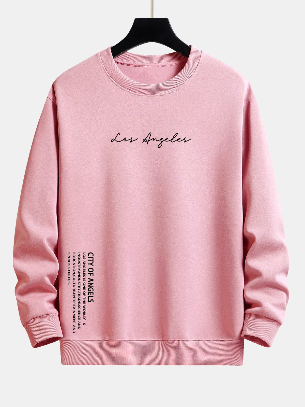 Los Angeles Slogan Print Relax Fit Sweatshirt